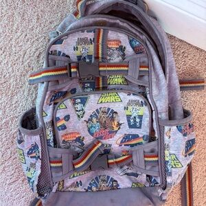Pottery Barn Kids Star Wars Backpack - Gray and Multicolor